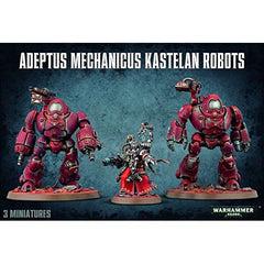 Contains all the pieces to build 2 Adeptus Mechanics Kastelan Robots. Includes 1 Cybernetica Datasmith