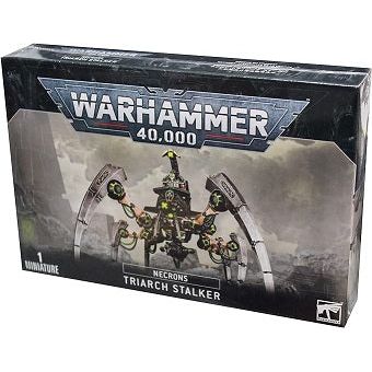 This multi-part plastic boxed set contains 75 components with which to build one Necron Triarch Stalker, and comes with two Necron transfer sheets. This kit is supplied unpainted and requires assembly - we recommend using Citadel Plastic Glue and Citadel Paints.
