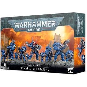 This kit contains two identical frames, each containing five models which can be built as Infiltrators or Incursors. The set comprises a total of 266 components, 10 Citadel 32mm round bases and a Space Marines Infantry Transfer Sheet.