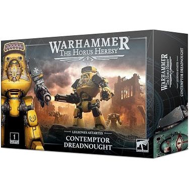 This multipart plastic kit builds one Contemptor Dreadnought