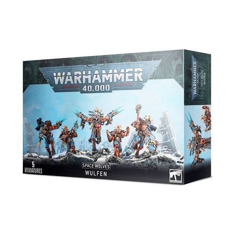 This multi-part plastic kit contains all the components necessary to assemble five Wulfen. This boxed set contains a total of 165 components, and includes five Citadel 40mm Round bases.