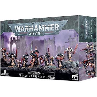 The kit is comprised of 228 plastic components, with which you can assemble Primaris Crusader Squad, containing six Primaris Initiates and four Neophytes with a choice of weapon options.