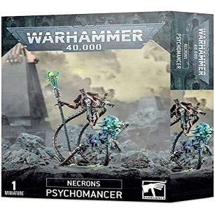 This 28-part plastic kit makes one Necron Psychomancer for use in games of Warhammer 40,000. It comes supplied with a 40mm Citadel Round base.