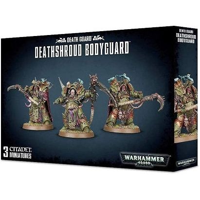 This multi-part plastic kit contains the components necessary to assemble a set of 3 Deathshroud Bodyguard. The Deathshroud Bodyguard come as 51 components, and are supplied with 3 Citadel 40mm Round bases.