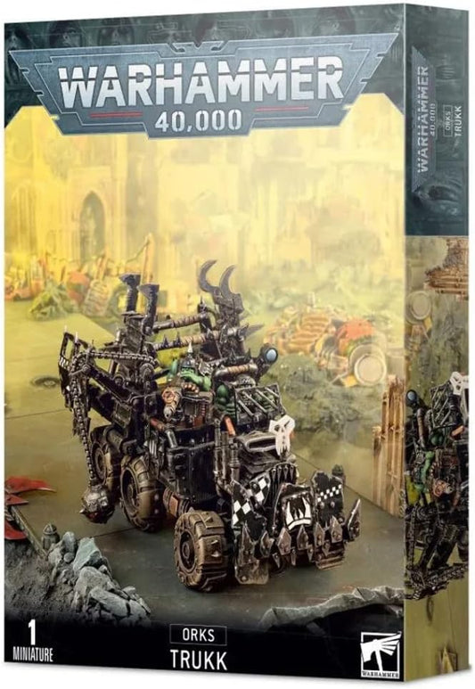 This box set contains one multi-part plastic Ork Trukk