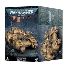 This multipart plastic kit builds a Baneblade, the most massive tank that you can imagine. This kit is contains 381 plastic components and one Baneblade Transfer Sheet with 253 transfers. These miniatures are supplied unpainted and require assembly – we recommend using Citadel Plastic Glue and Citadel Colour paints.