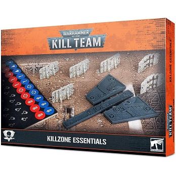 In this set, you’ll find:

- Three combat gauges marked with the measurement symbols found in the Kill Team Core Book.
- Six Kill Team barricades
- A token sheet containing 84 assorted tokens and counters