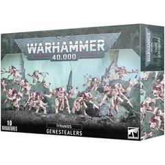 This multipart plastic kit builds 10 Genestealers. The kit includes cosmetic head options for every Genestealer.

This kit comprises 109 plastic components, and comes with 10x Citadel 32mm Round Bases. These miniatures are supplied unpainted and require assembly – we recommend using Citadel Plastic Glue and Citadel Colour paints.