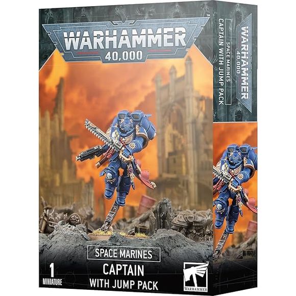 This multipart plastic kit builds one Space Marine Captain