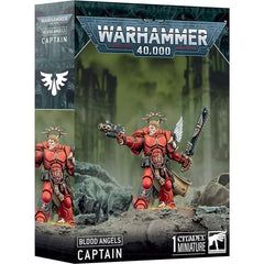 This multipart plastic kit builds a Captain clad in the distinctive finery of the Blood Angels. The left arm wields a power fist, chainsword, or relic weapon. The right can hold a heavy bolt pistol or inferno pistol. There's an optional cloak, three head options, three sculpted shoulder pad icons, and two different toppers for the backpack.