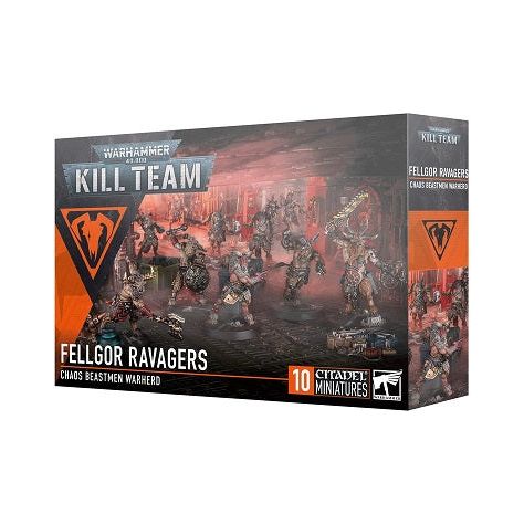 This multipart plastic kit builds 10 Beastmen. This kit contains 122 plastic components, a sheet of 39 double-sided Fellgor Ravagers tokens, and 10x Citadel 32mm Round Bases.

These miniatures are supplied unpainted and require assembly – we recommend using Citadel Plastic Glue and Citadel Colour paints.