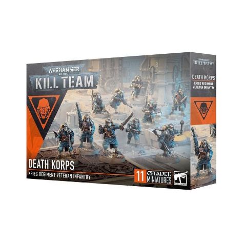 This multipart plastic kit builds 10 Death Korps of Krieg and 1 Medikit model. This set comprises 171 plastic components and is supplied with 12x Citadel 25mm Round Bases. Also included in the set is 1x Death Korps Infantry Transfer Sheet containing 448 high-quality waterslide transfers and a sheet of 38 double-sided Death Korps tokens