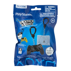 Make your bag or backpack even more exciting with these Playstation Backpack Buddies – a fun collection of controllers and consoles from the first 4 generations of Sony’s flagship console series.

Which one is in the blind bags? It’s a surprise! It could be the PS1, PS2, PS3, PS4, the classic PS1 controller, the black Dualshock 4, the Dualshock 3, the 4 iconic controller symbols or the super rare Gold DS4 Controller!

Each Playstation Backpack Buddy figure is very detailed, measures approximately 5.1cm tall