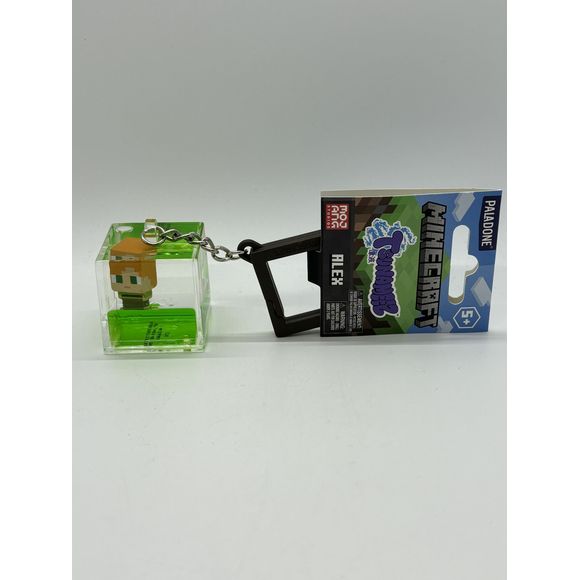 Tsunameez Minecraft Cube Alex Water Keychain Figure | Galactic Toys & Collectibles