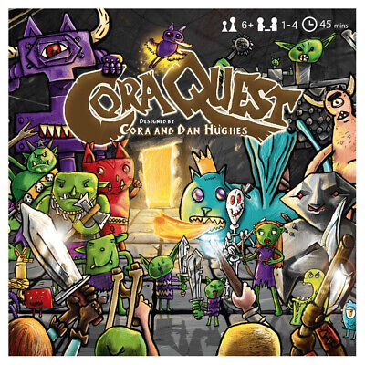 CoraQuest is an exciting and accessible cooperative dungeon crawling board game. Players work together to guide four adventurers exploring a dungeon, avoiding traps, finding treasure, fighting monsters, and sometimes rescuing a gnome called Kevin. CoraQuest is a game that kids and grown-ups can play together and get equal amounts of fun from. It`s also a game that sparks creativity-providing encouragement and guidance on how to create heroes, monsters and adventures to make CoraQuest your own. All the art w