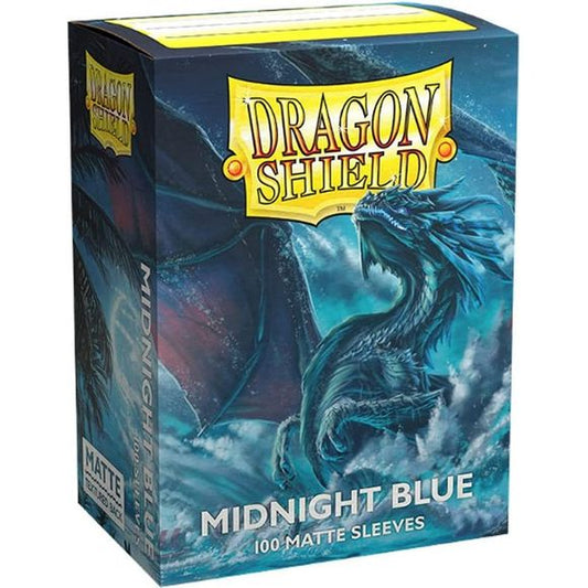 Dragon Shield 100ct Box - Midnight Blue Matte Sleeves.