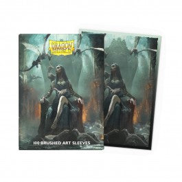 The 2024 Halloween Brushed Art sleeves reveal malicious witchery!
Dragon Shield Standard Art Sleeves are printed directly on the sleeve and do not peel or split. Brushed Art Sleeves have a lightly textured back giving them a silky smooth shuffle feel. No white borders, full art or colored frames.
The sturdy cardboard box fits 75+ single sleeved cards or 65+ double sleeved cards measuring up to 63 x 88 mms (2.5 x 3.5"), for games like MTG, Pokemon, Flesh and Blood, and Lorcana! Every box has a label at the t