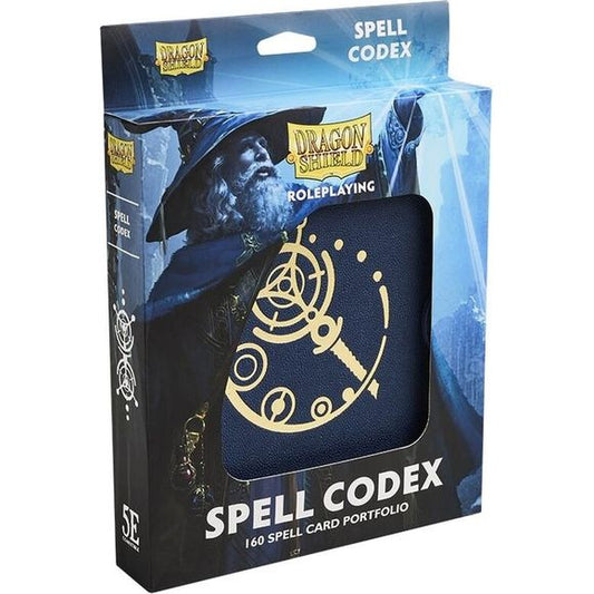 Experience the feel of flipping through a magic spell book, channeling the magical energy to cast mighty spells. Take your game immersion to the next level. Stay in control and never lose track of your remaining spell slots with the included 5e spell slot tracker and dry erase marker. The Spell Codex is compatible with official DnD spell cards and accommodates 160 spells. Featuring an elegant Midnight Blue Dragon Skin cover with enchanting ornate embossing on the front and spine. Go on some light questing w