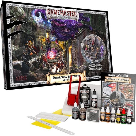 Whether you descend into murky caverns or treat the pass of ancient Dwarf mines - the GAMEMASTER: Dungeons & Caverns Core Set allows you to create any setting for your roleplaying party. Both fun and extremely easy to build, this set has absolutely EVERYTHING you need to build any subterranean setting - for any RPG system or skirmish miniature game. Armed with specially manufactured XPS foam board and a versatile hot wire cutter, go crazy and don`t let anything but your imagination hold you back!