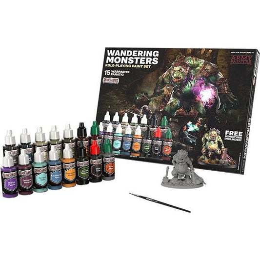 Nothing brings a fantasy world more to life than the creatures that inhabit it. Playing with painted miniatures will level up your whole role-playing experience, bringing your adventure to life on the tabletop in front of you! This monstrous paint set contains a highly detailed troll miniature, a Basecoat Brush, a painting guide, and 15 essential Warpaints Fanatic colours for painting foul monsters of all shapes and sizes.