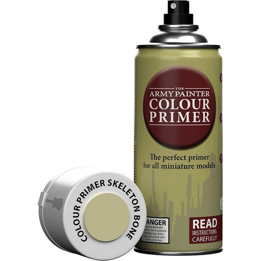 As the name suggests, this Colour Primer has been designed to look exactly like Bleached Bone making it an absolute must for armies of shambling dead. This spray is increasingly popular for British WWII desert uniforms/vehicles as a lighter alternative to Desert Yellow.