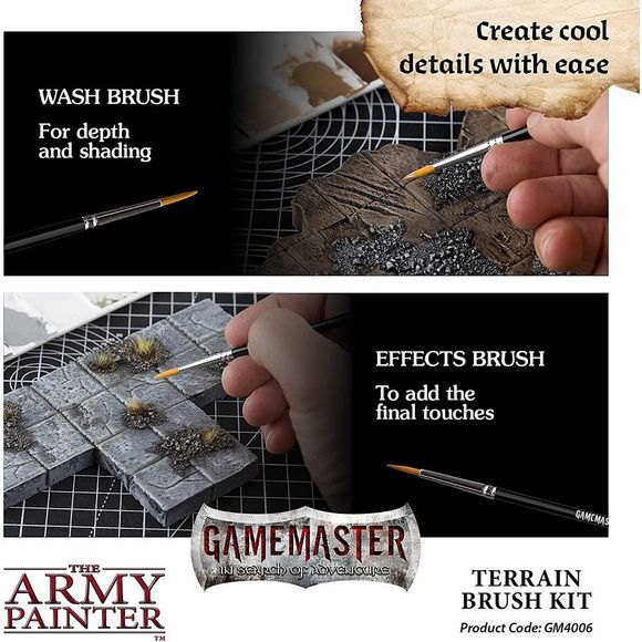 Army Painter Gamemaster: Terrain Brush Kit (Four Brushes) | Galactic Toys & Collectibles