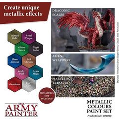 Army Painter Metallics Paint Set - 10 Metallic 18ml War Paint Bottles | Galactic Toys & Collectibles