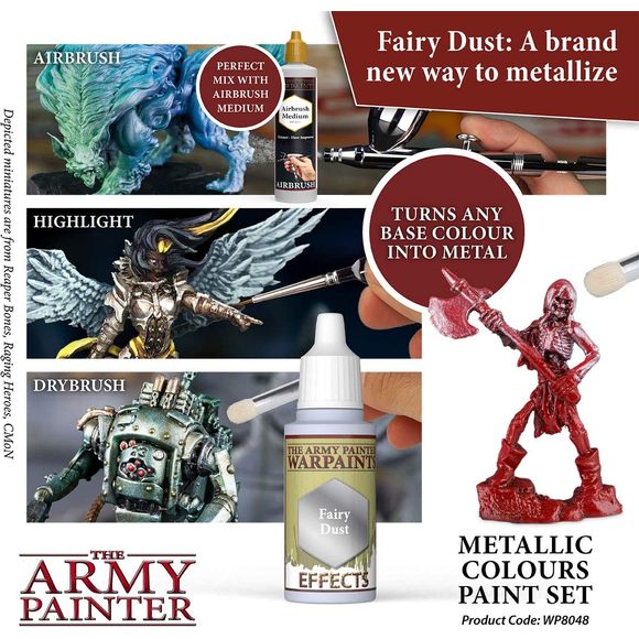 Army Painter Metallics Paint Set - 10 Metallic 18ml War Paint Bottles | Galactic Toys & Collectibles