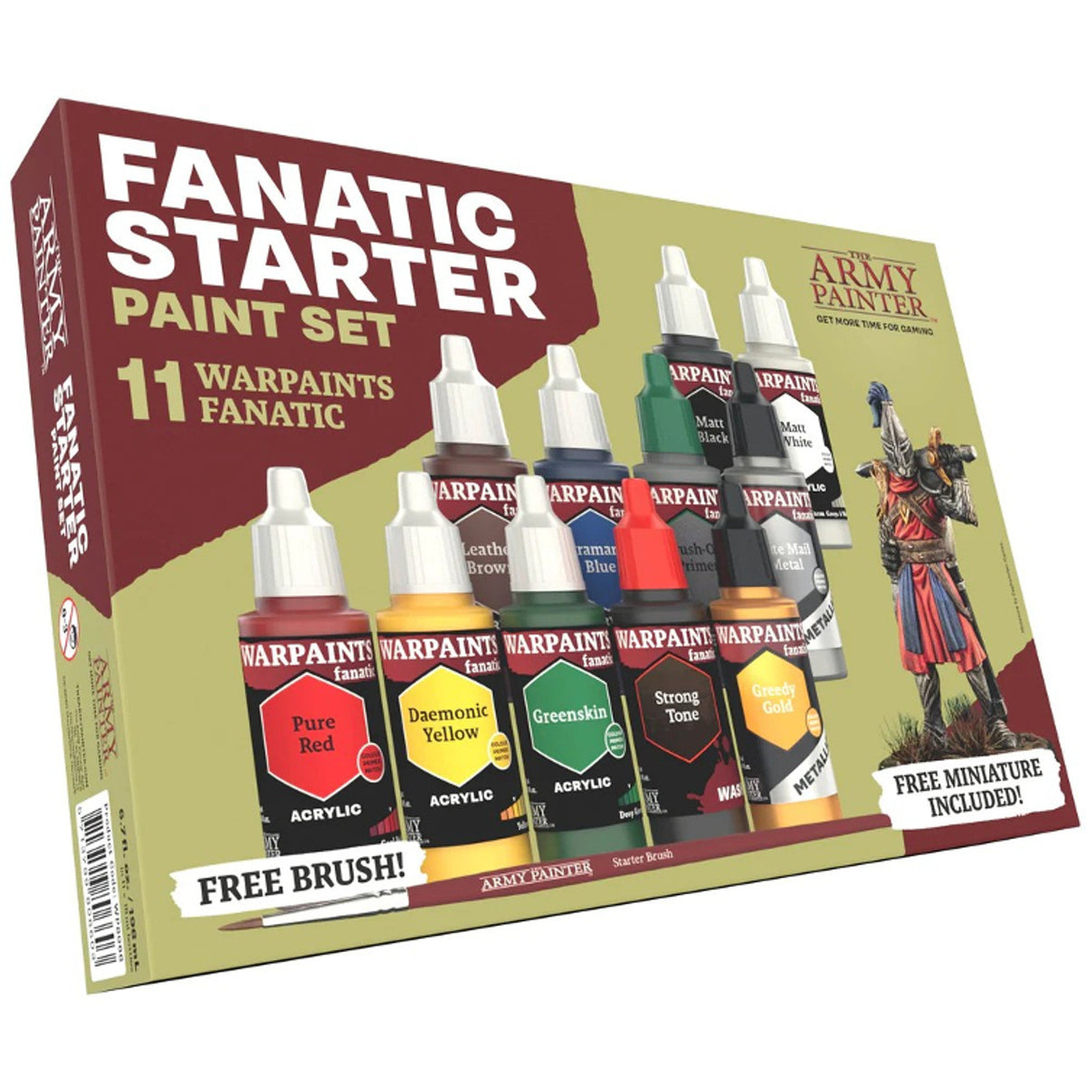 Are you just starting out with miniature painting? Or are you not sure what you actually need in order to dive in? Then the Warpaints Fanatic Starter Paint Set is the perfect option for you. In the Starter Paint Set you will find everything you need to get started with painting any wargaming system while giving you extreme value for money!