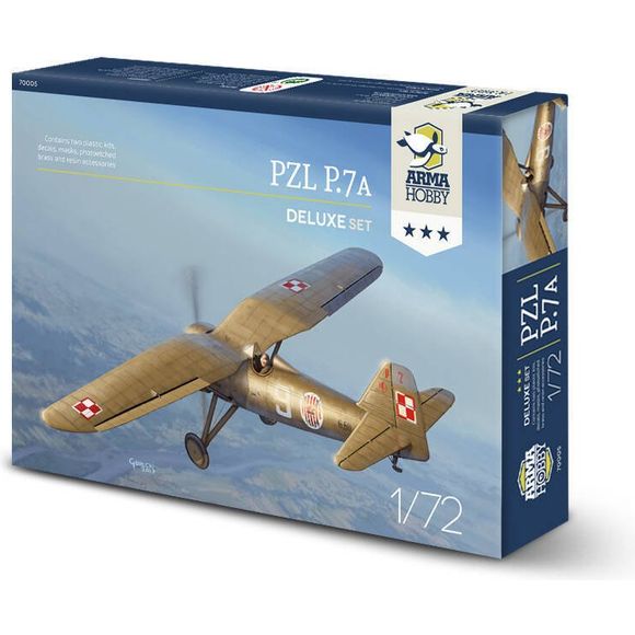 Arma Hobby PZL P.7a Deluxe Set Aircraft 1/72 Scale Model Kit | Galactic Toys & Collectibles