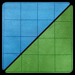 Chessex Reversible Battlemat: 1" Blue/Green Squares (23.5" x 26")