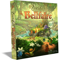 The King is throwing an unprecedented year-long event to commemorate the 100th year since Everdell's founding. Come one, come all, to the Bellfaire! Bellfaire is a new expansion for Everdell that offers several different gameplay modules, including: Components and rules for 5-6 players. Player powers and resource boards. A Bellfaire board with a new Market location. Garland Awards, which are shared endgame goals. Special Event cards