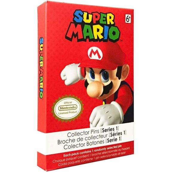 Nintendo Super Mario Collector Pins Blind Box - 1 Random | Galactic Toys & Collectibles