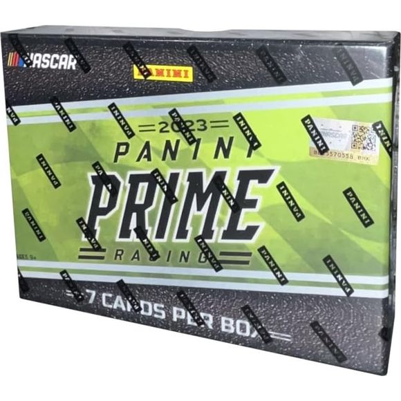 Product Configuration: 7 cards per pack, 1 pack per box
BOX BREAK: 3 autographs, 3 memorabilia, 1 base or base parallel
Prime is back! Just like an old racetrack, this fan favorite returns to the lineup and is full of surprises. Search for oversized patches of your favorite drivers in Prime Jumbo numbered as low as 1! Look for memorabilia cards containing up to 4 swatches of tire, fire suit, and sheet metal!