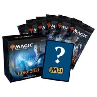 6 booster packs, 1 foil promo card, 1 dice, 1 MTG Arena code card per kit.