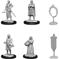 Wizkids Deepcuts Unpainted Miniatures: Castle: Kingdom Retainers | Galactic Toys & Collectibles