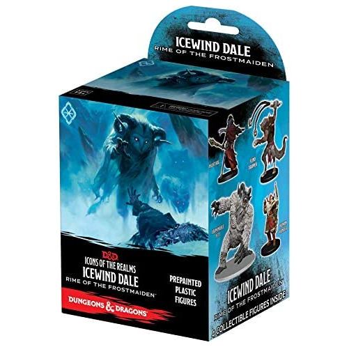 Collect all 45 figures from Icewind Dale: Rime of the Frostmaiden, the newest set of randomly sorted monsters and characters in our exciting line of D&D miniatures, Icons of the Realms.
Standard Boosters each contain four figures total: 1 Large figure and 3 Medium or Small figures.