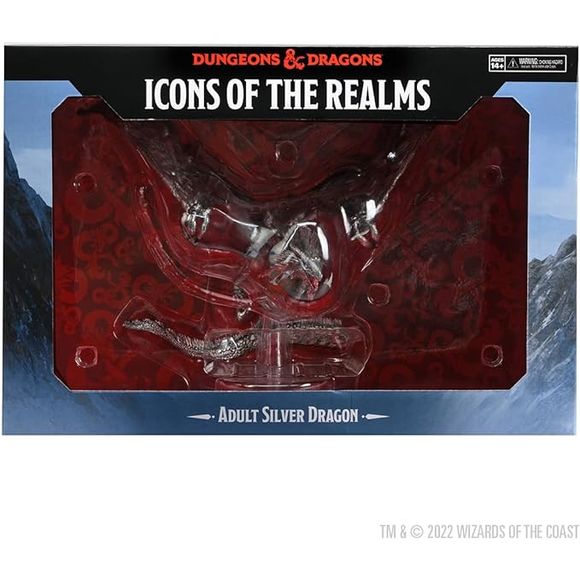 D&D Icons of The Realms: Adult Silver Dragon Premium Figure | Galactic Toys & Collectibles