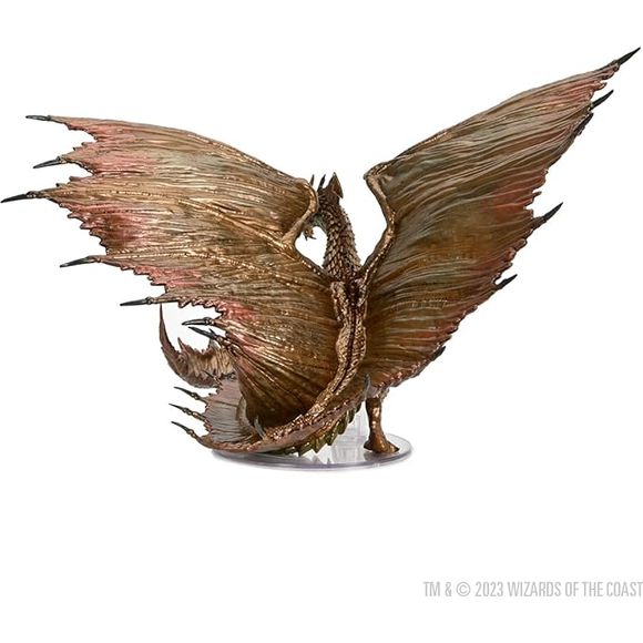 D&D Icons of The Realms: Adult Brass Dragon Premium Figure | Galactic Toys & Collectibles