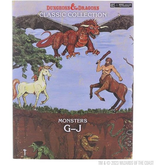 D&D Classic Collection: Monsters G-J is a highly collectable set of pre-painted miniatures that is inspired by iconic monsters from the original Dungeons & Dragons Monster Manual. This set contains: Ghost, Ghoul, Gorgon, Griffon, Harpy, Hellhound, Hippocampus imp