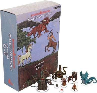 D&D Classic Collection: Monsters O-R is the fifth set in our line of highly collectible pre-painted miniatures inspired by iconic monsters from the original Dungeons & Dragons Monster Manual.This set contains: Otyugh, Owlbear, Pseudo-dragon, Quasit, Rakshasa, Remorhaz, Roper, Rust Monster.