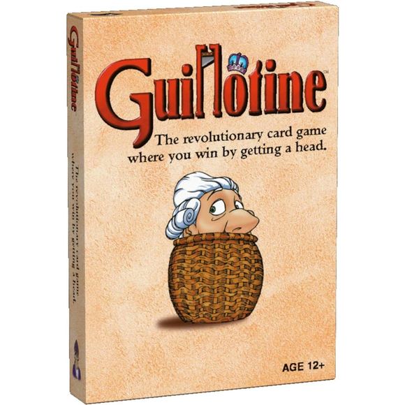 The revolutionary card game where you win by getting a head. This irreverent and humorous card game takes place during the French Revolution. Players represent rival guillotine operators vying for the best collection of noble heads over three rounds.