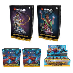 Release Date: 02/14/2025
The perfect way to experience the awesome new MTG set - Aetherdrift! This bundles includes:
1 Living Energy Commander Deck
1 Eternal Might Commander Deck
2 Aetherdrift Pre-Release Kits
1 Aetherdrift Play Booster Display
Race to pick your bundle today!