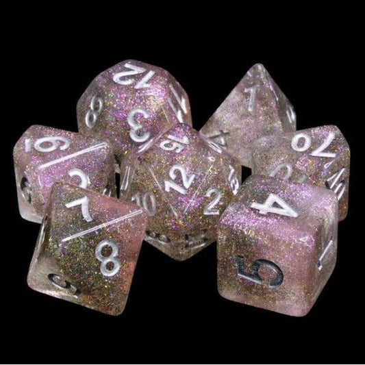 Galactic Dice Premium Dice Sets - Orion Nebula Acrylic Set of 7 Dice