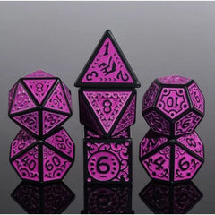 A 7 pcs Polyhedral dice set used for Dungeons and Dragons, MTG , RPG Games etc. The dice included are 1- D4,1- D6,1- D8,1- D10,1- D00,1- D12, and 1- D20