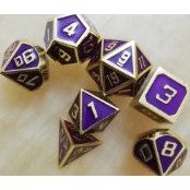 The perfect companion for your gaming needs! These premium die-cast polyhedral dice are exactly what you've been searching for that upcoming game night with the group. Stored in a quality, brushed metal tin with foam insert. These dice are a rich metal with nice weight to them and engraved each with crisp, easy-to-read numerals. Many styles and colors are available.

This set includes one of each: d20, d12, d10, d10 (percentile), d8, d6, and a d4 (7 dice in total). All inside the Galactic Toys Dice Tin.