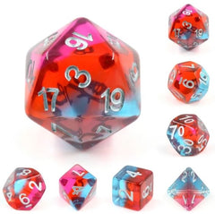 The perfect companion for your gaming needs! These HD acrylic dice are exactly what you've been searching for that upcoming game night with the group. This set includes one of each: d20, d12, d10, d10 (percentile), d8, d6, and a d4 (7 dice in total)