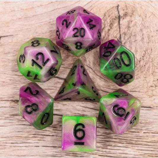 Galactic Dice Premium Dice Sets - Magical Vines Set of 7 Dice