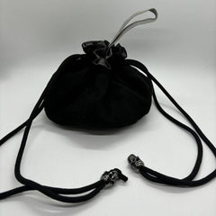 Large Draw String Dice Bag - Black