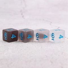 Galactic Dice Premium Dice Sets - Ice Crystal Color Changing Acrylic Set of 7 Dice